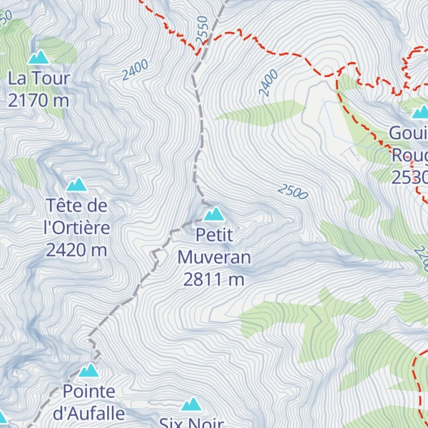 Map of Petit Muveran