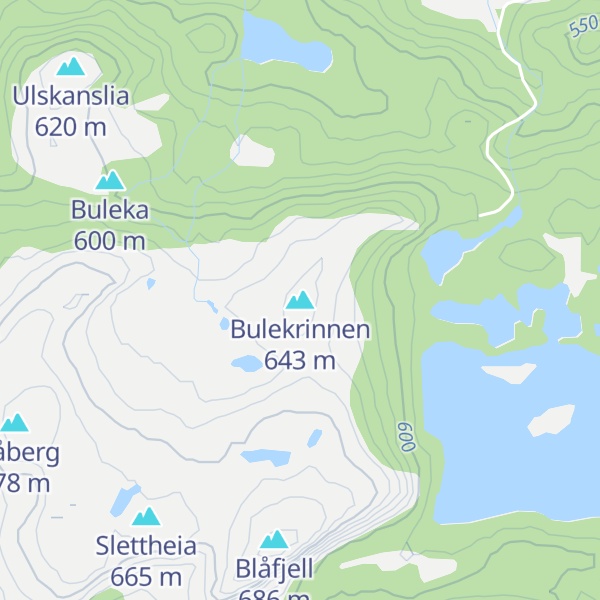 Map of Bulekrinnen