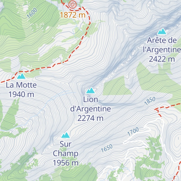 Map of Lion d'Argentine