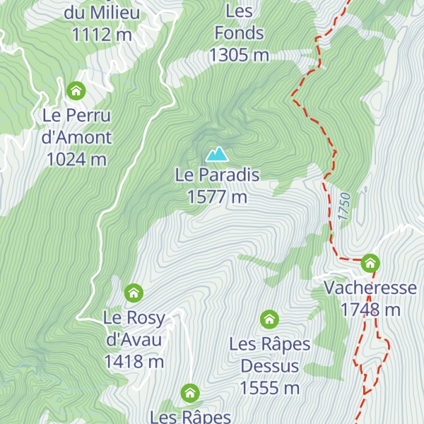 Map of Le Rosy d'Amont
