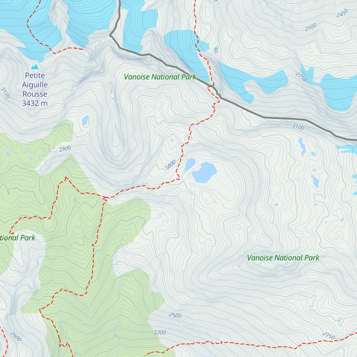 Refuge du Carro map
