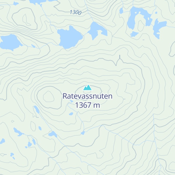 Map of Ratevassnuten