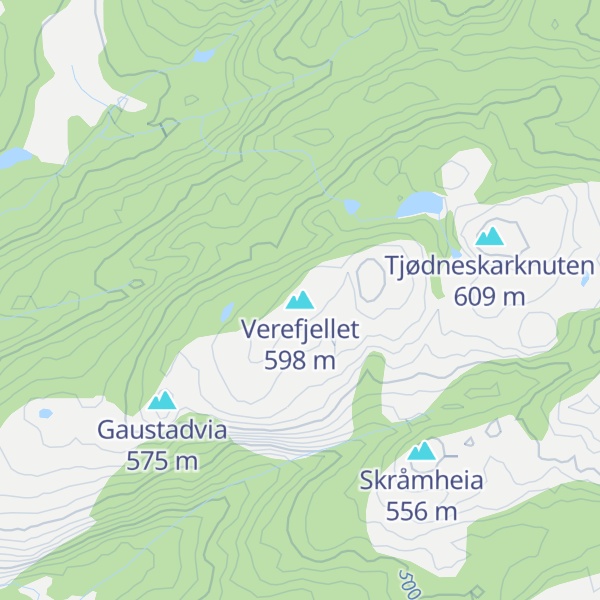 Map of Verefjellet