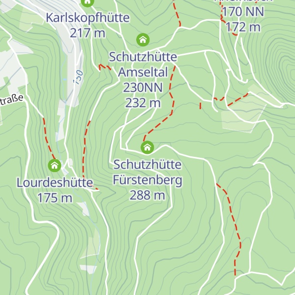 Map of Schutzhütte Fürstenberg