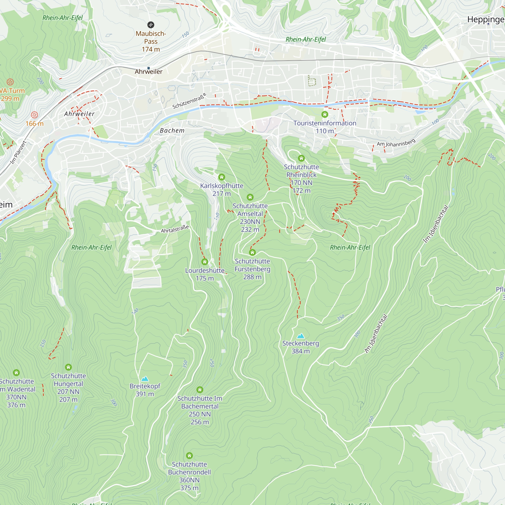 Schutzhütte Fürstenberg map