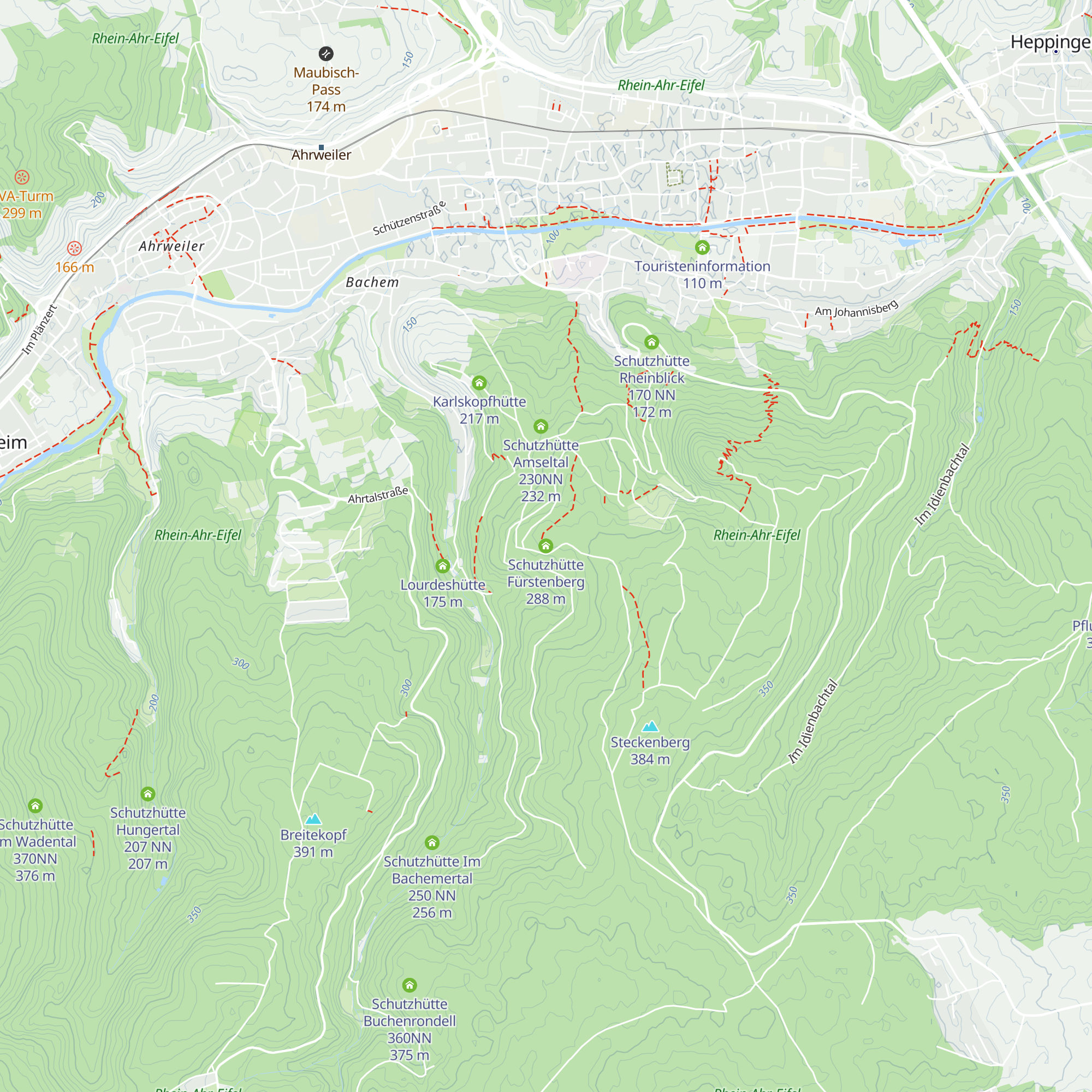 Schutzhütte Fürstenberg map
