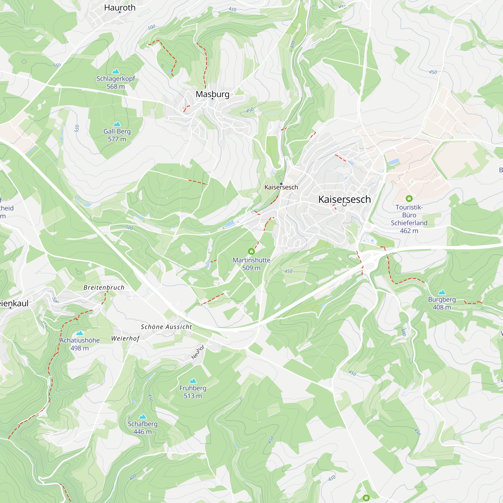 Martinshütte map