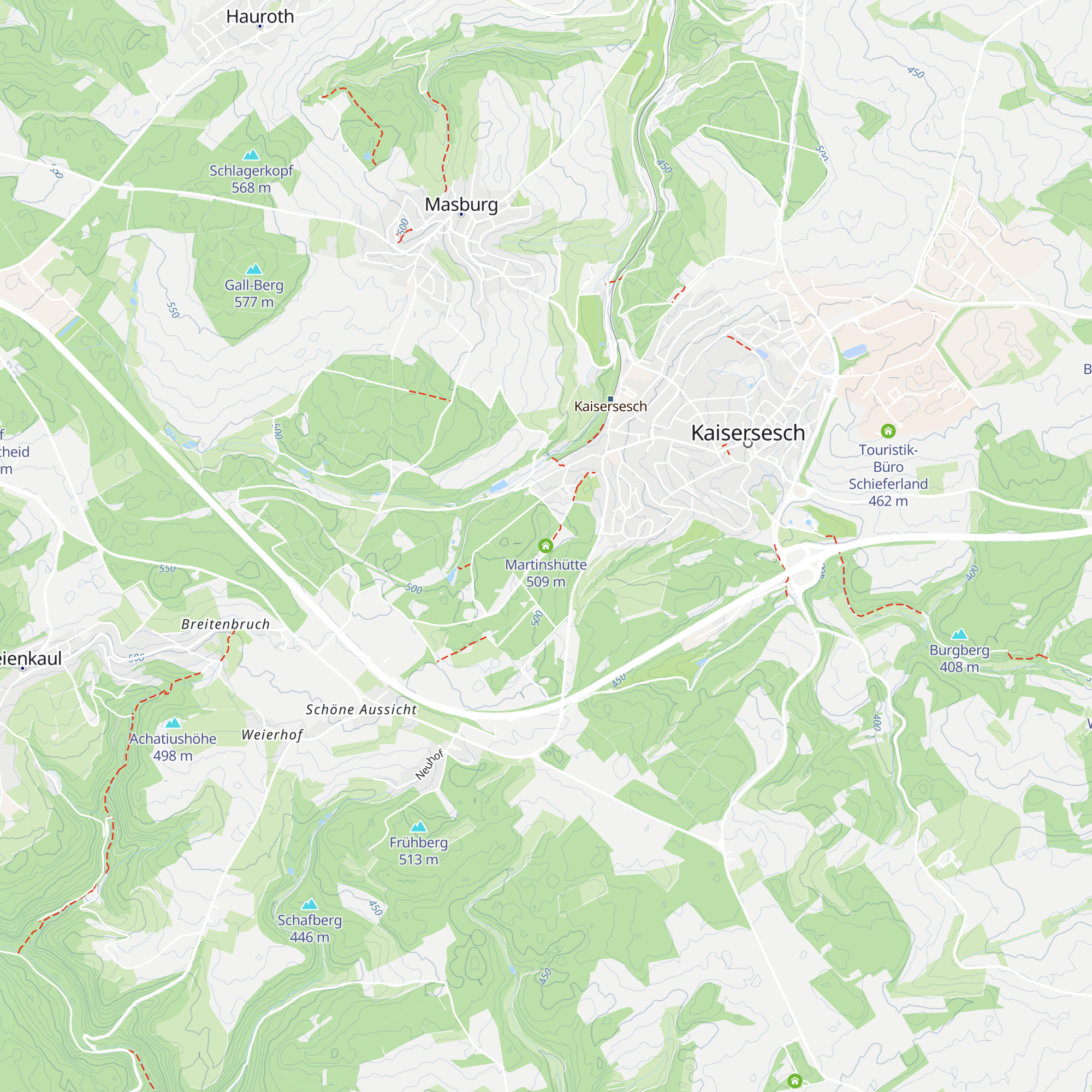 Martinshütte map