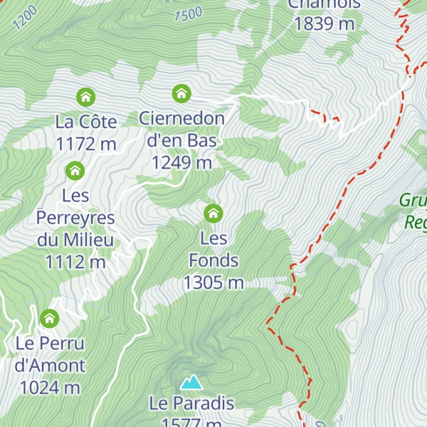 Map of Les Fonds