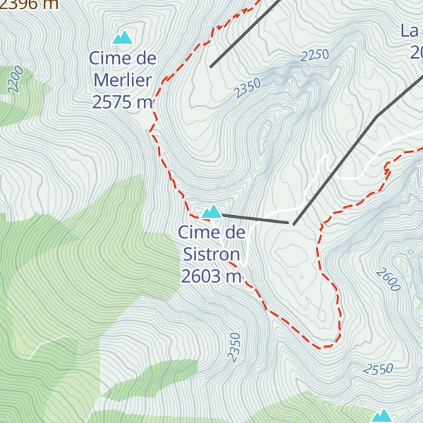 Map of Cime de Sistron