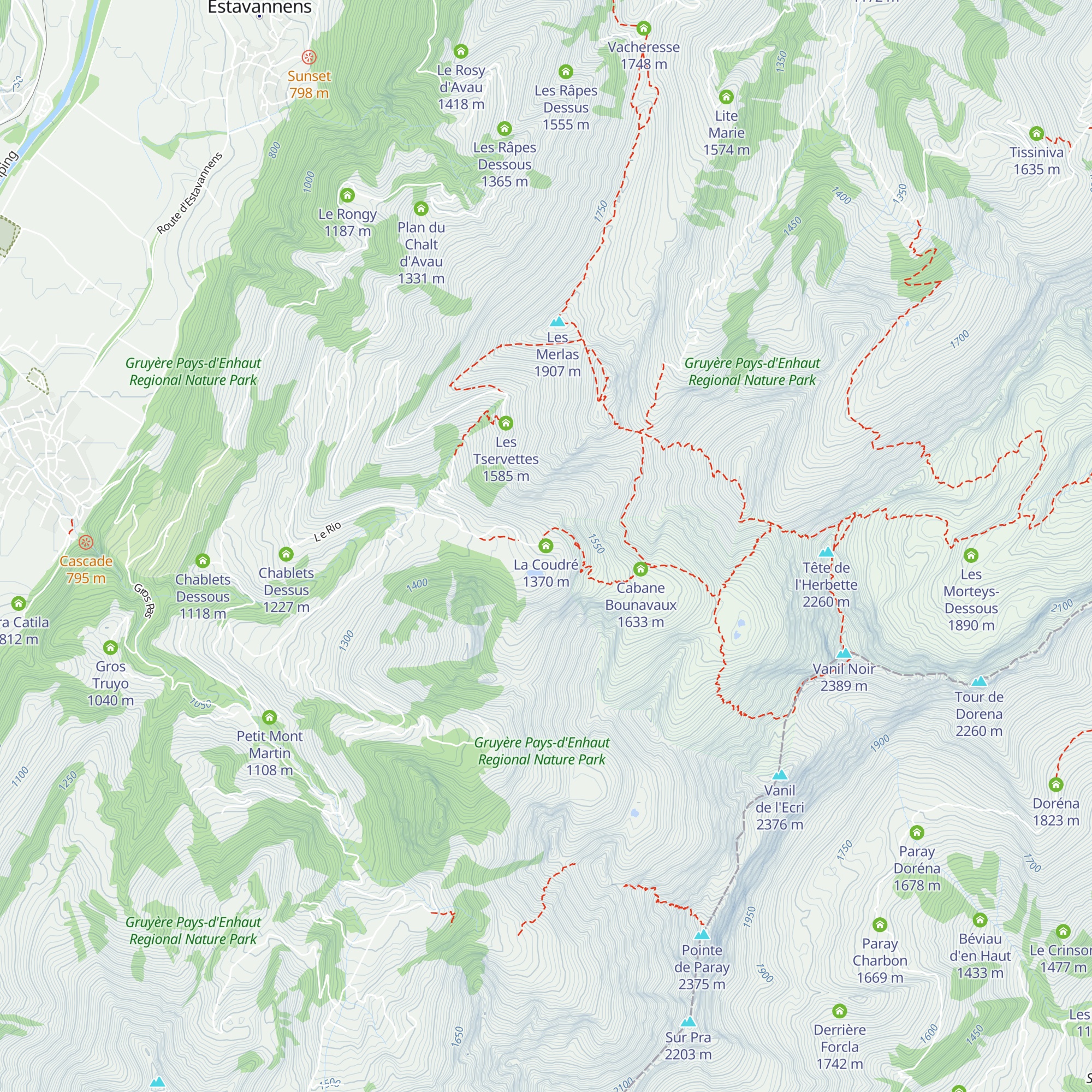 La Coudré map