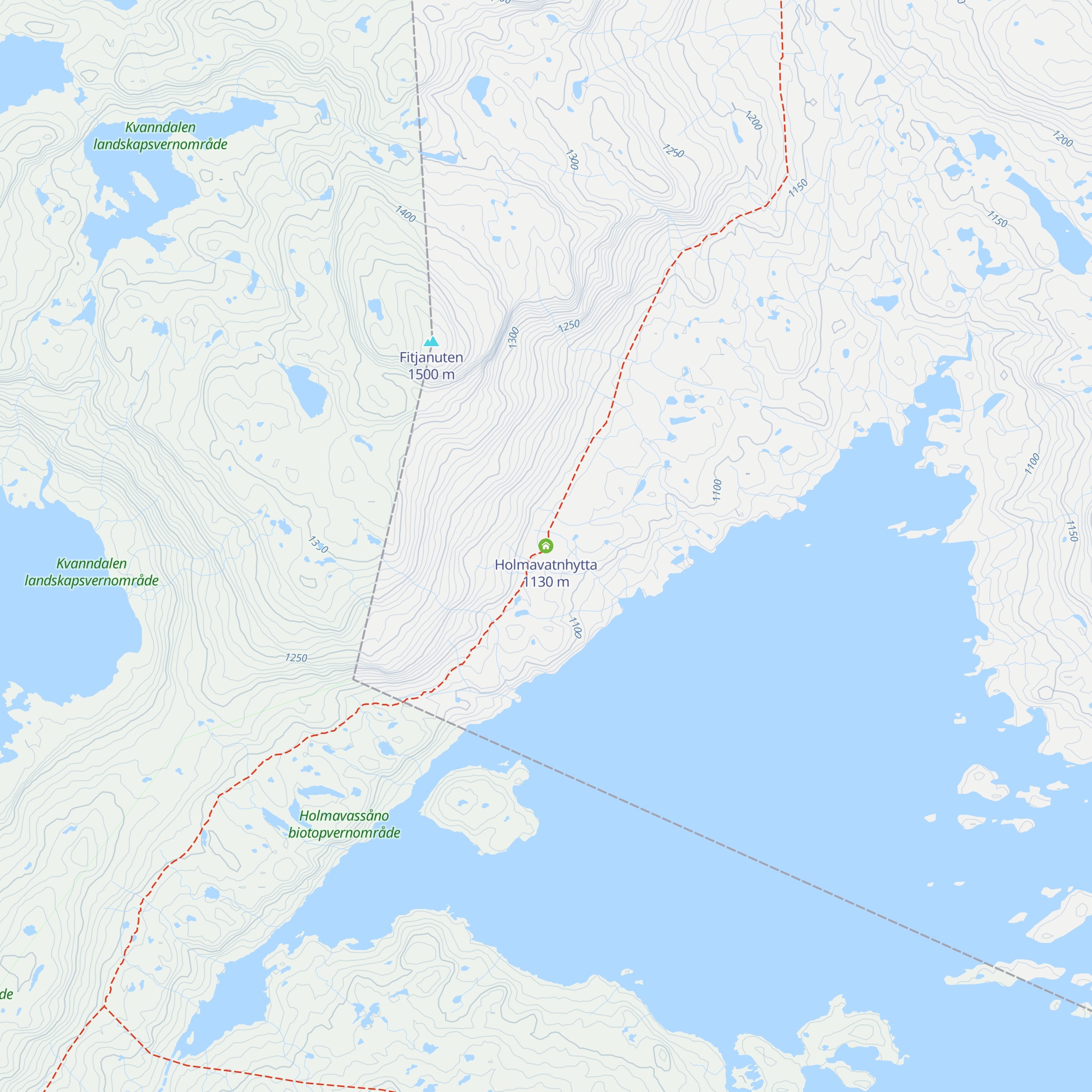 Holmavatnhytta map