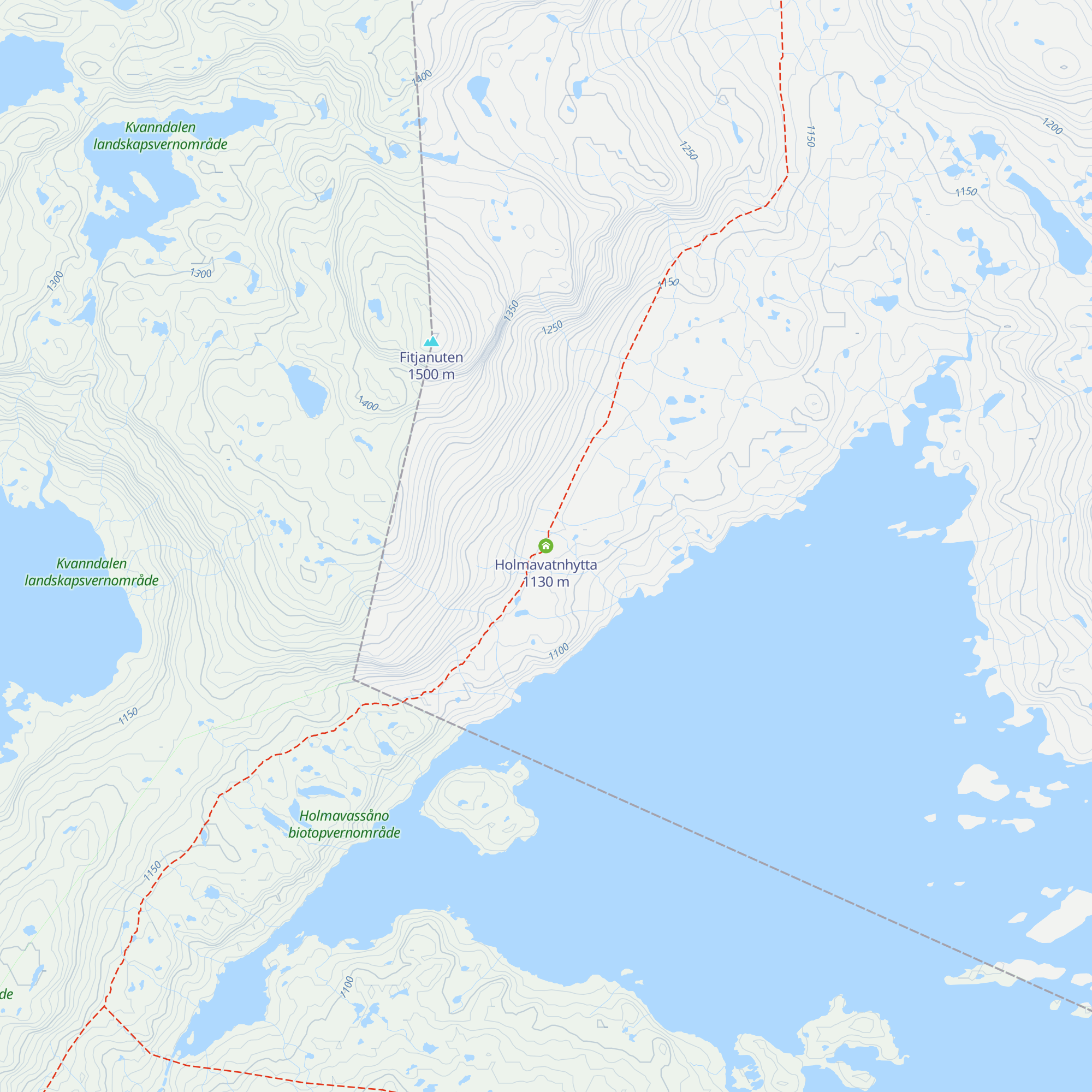 Holmavatnhytta map