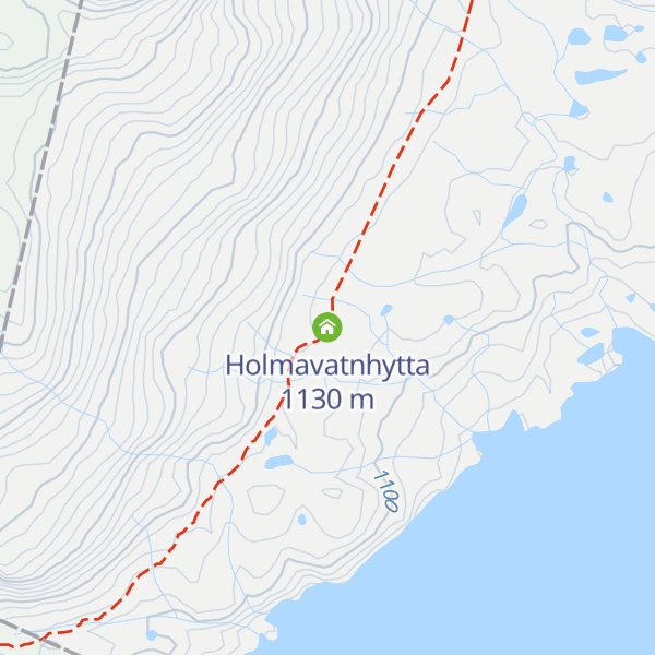 Map of Holmavatnhytta