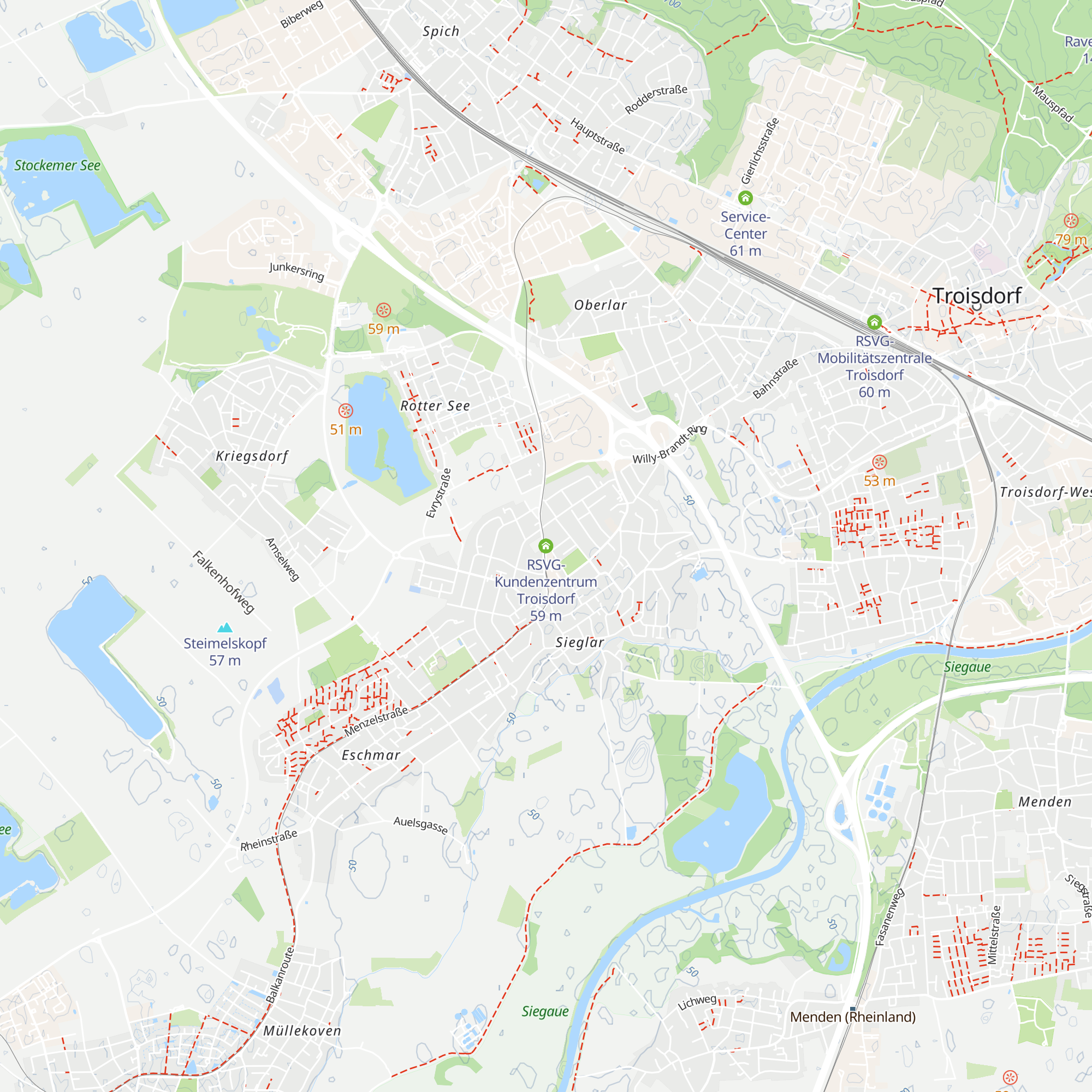 RSVG-Kundenzentrum Troisdorf map