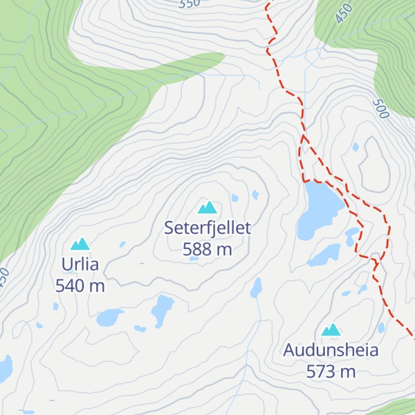 Map of Seterfjellet