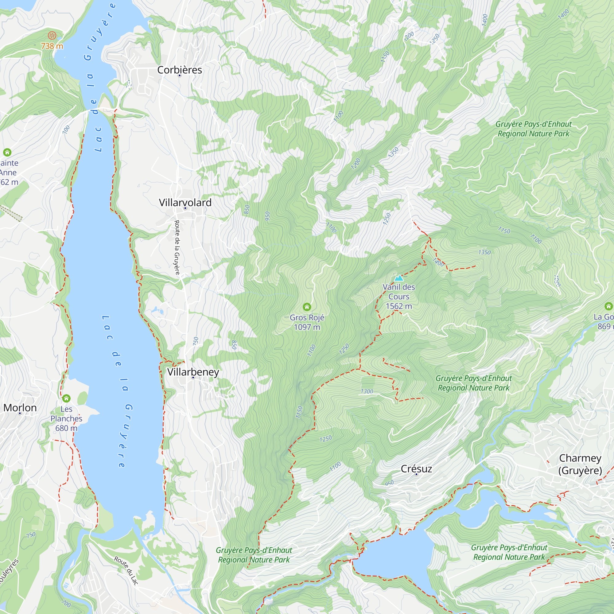 Gros Rojé map