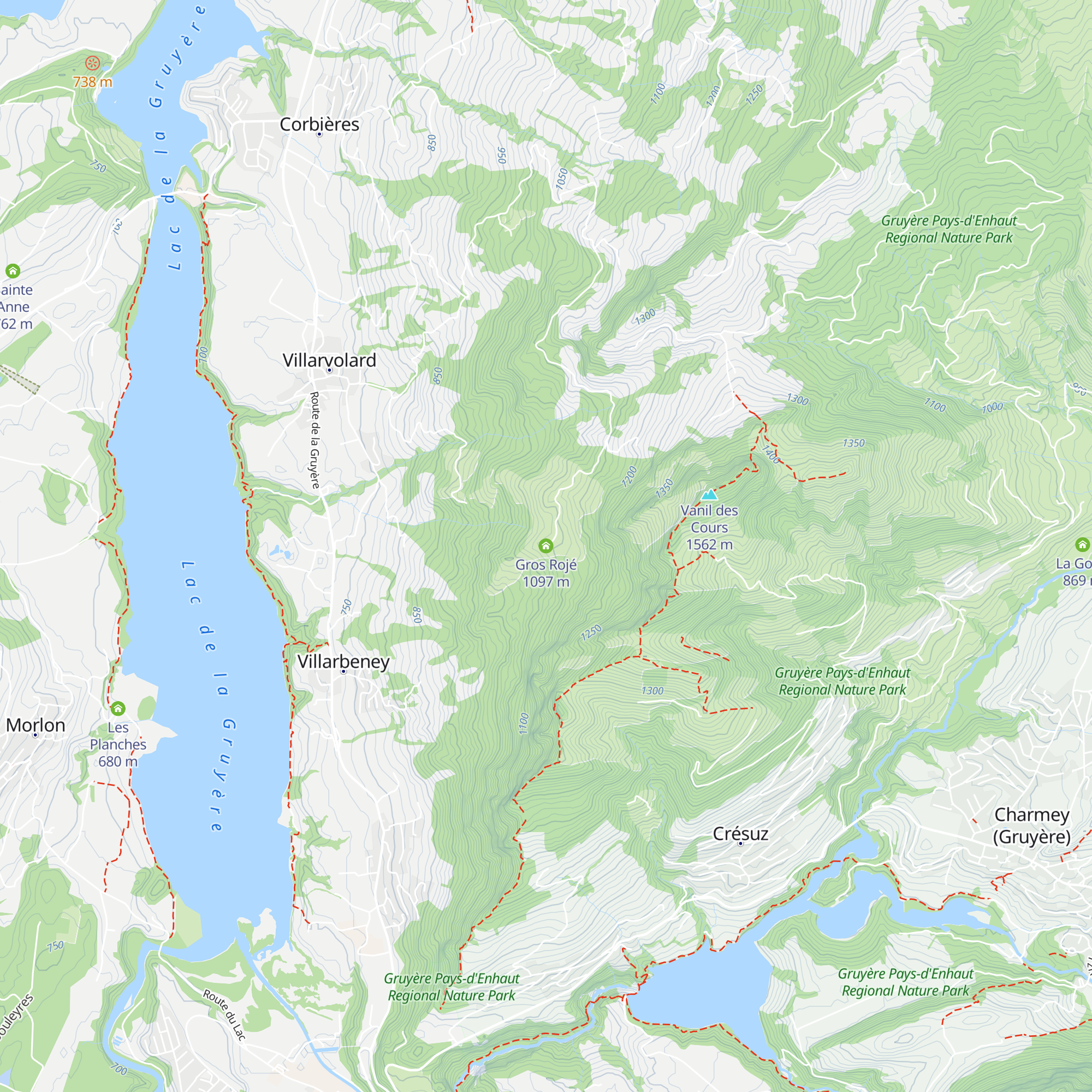 Gros Rojé map