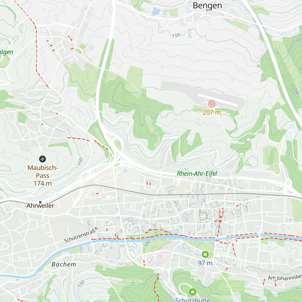 Hemmessener Hütte map