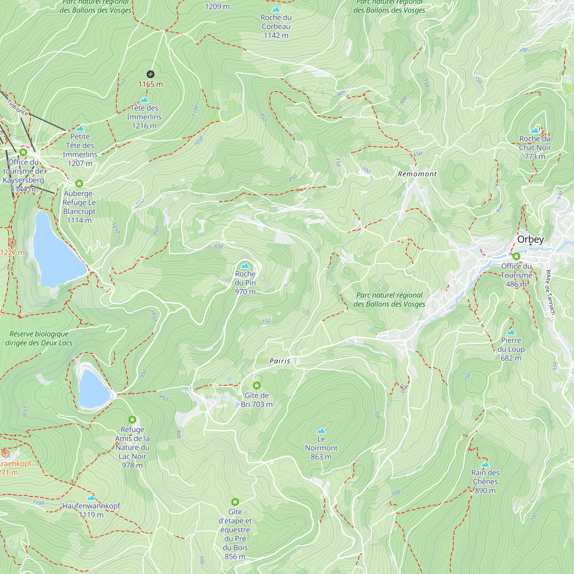 Gîte des 4 lacs map