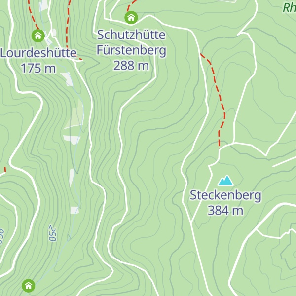 Map of Schutzhütte am Kreuzrastweg 300NN