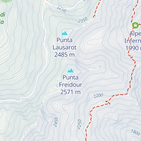 Map of Punta Freidour