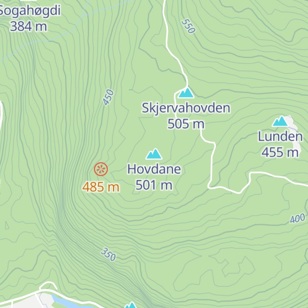 Map of Hovdane