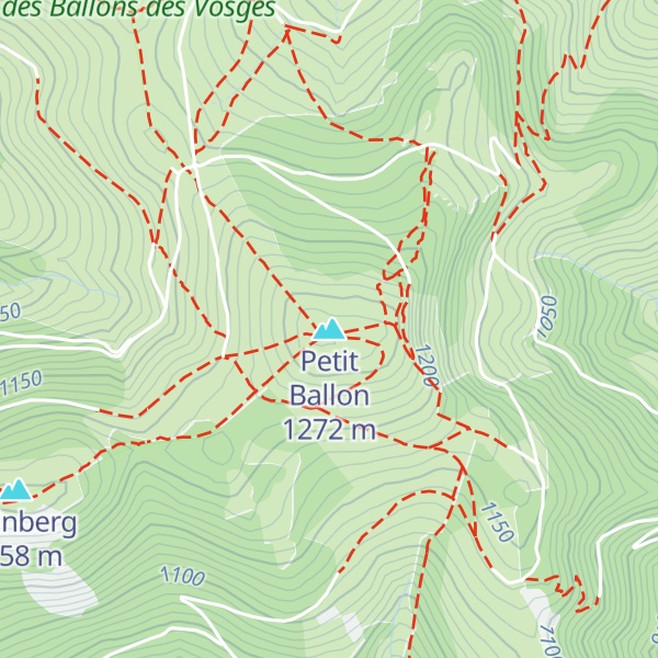 Map of Petit Ballon