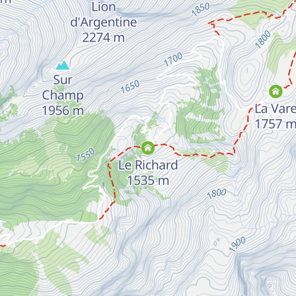 Map of Le Richard