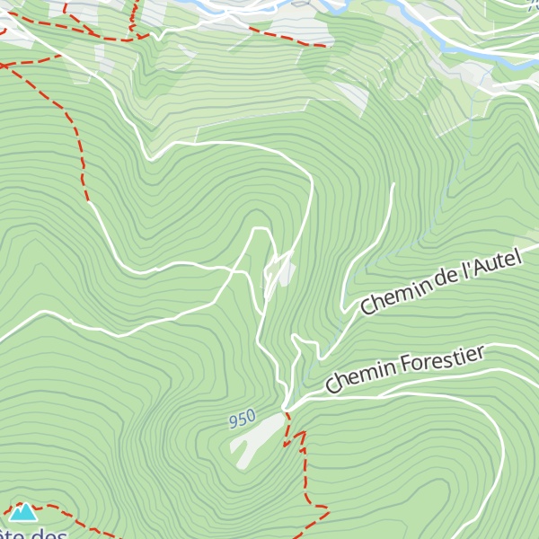 Map of Refuge de l'Étang du Devin