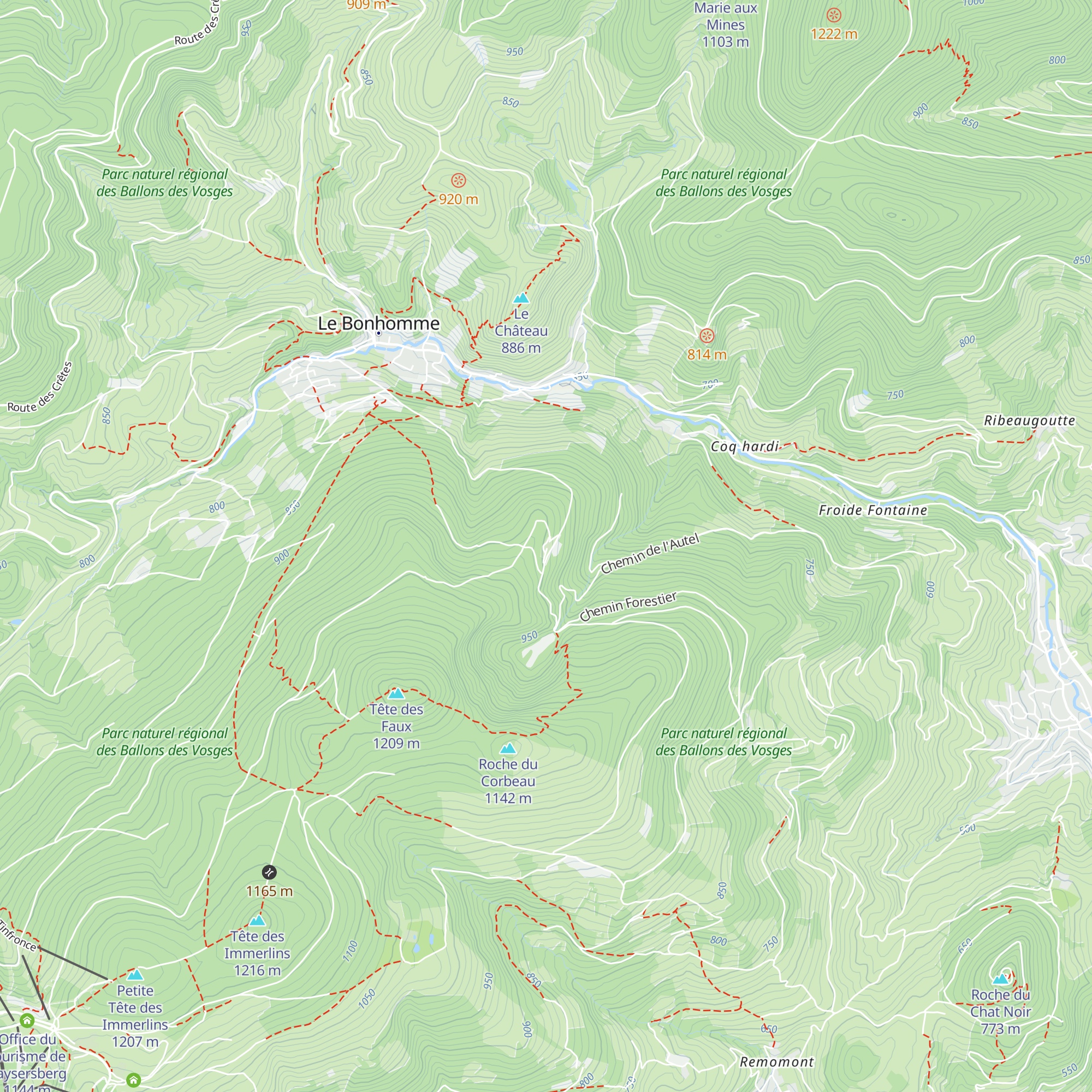 Refuge de l'Étang du Devin map