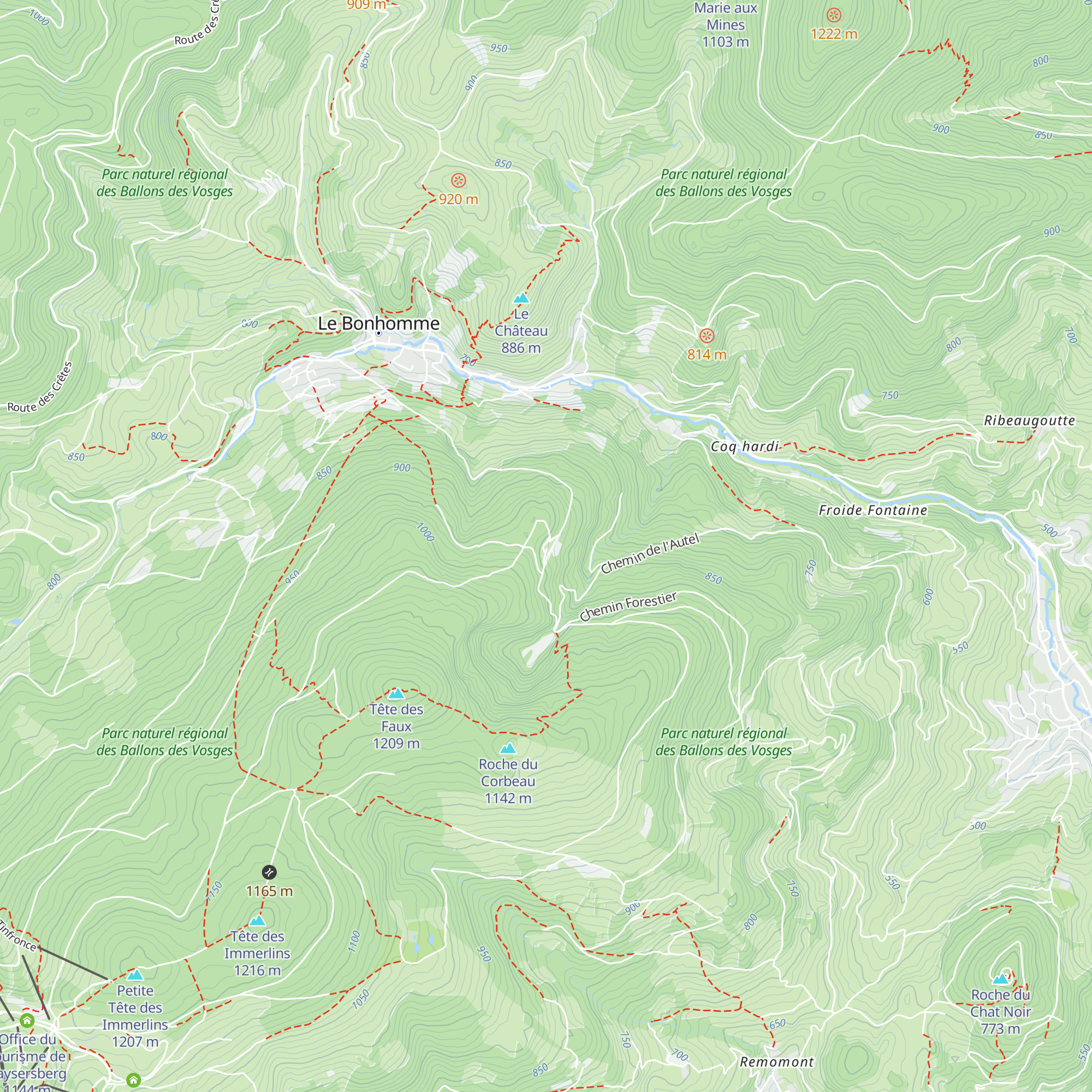 Refuge de l'Étang du Devin map
