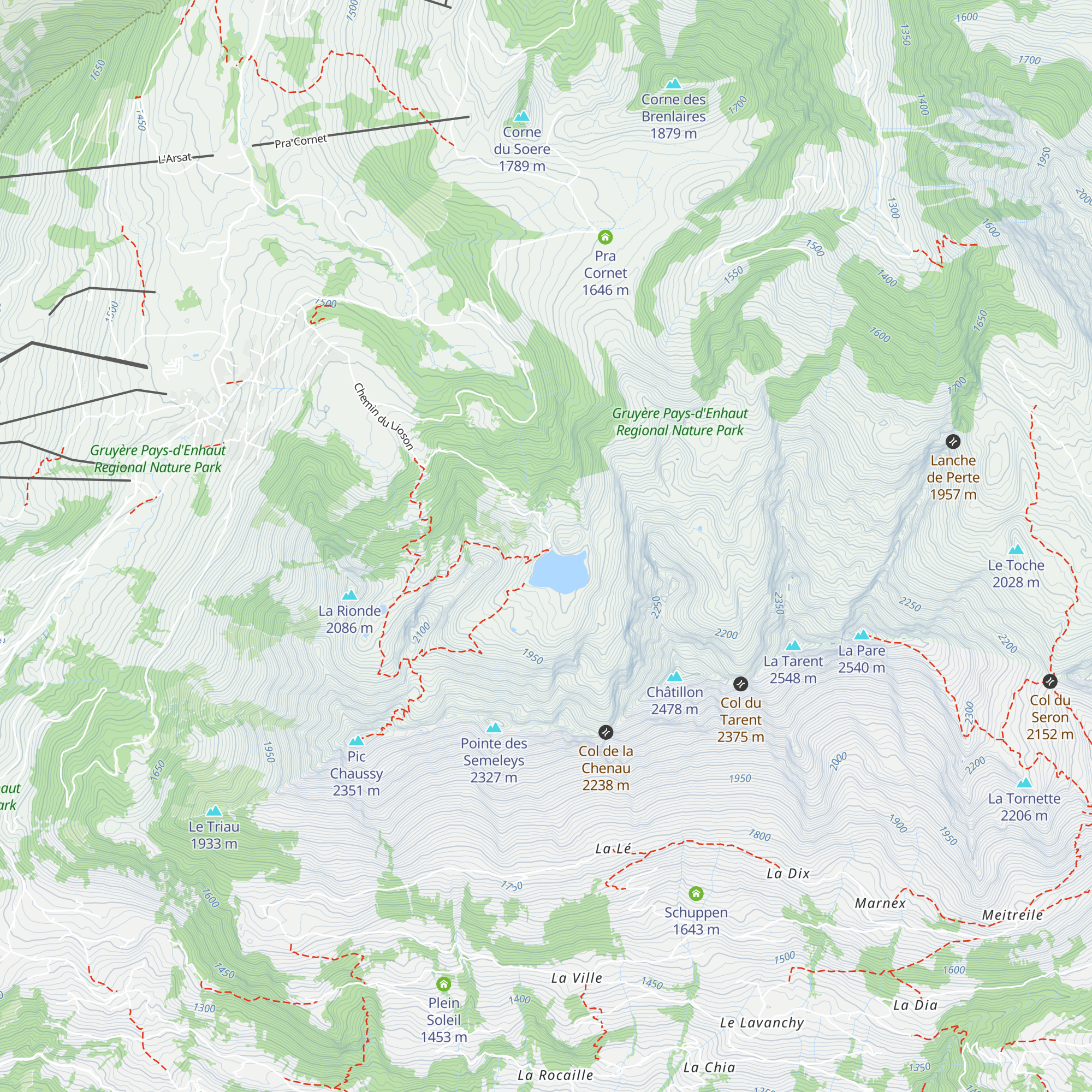 Restaurant Lac Lioson map