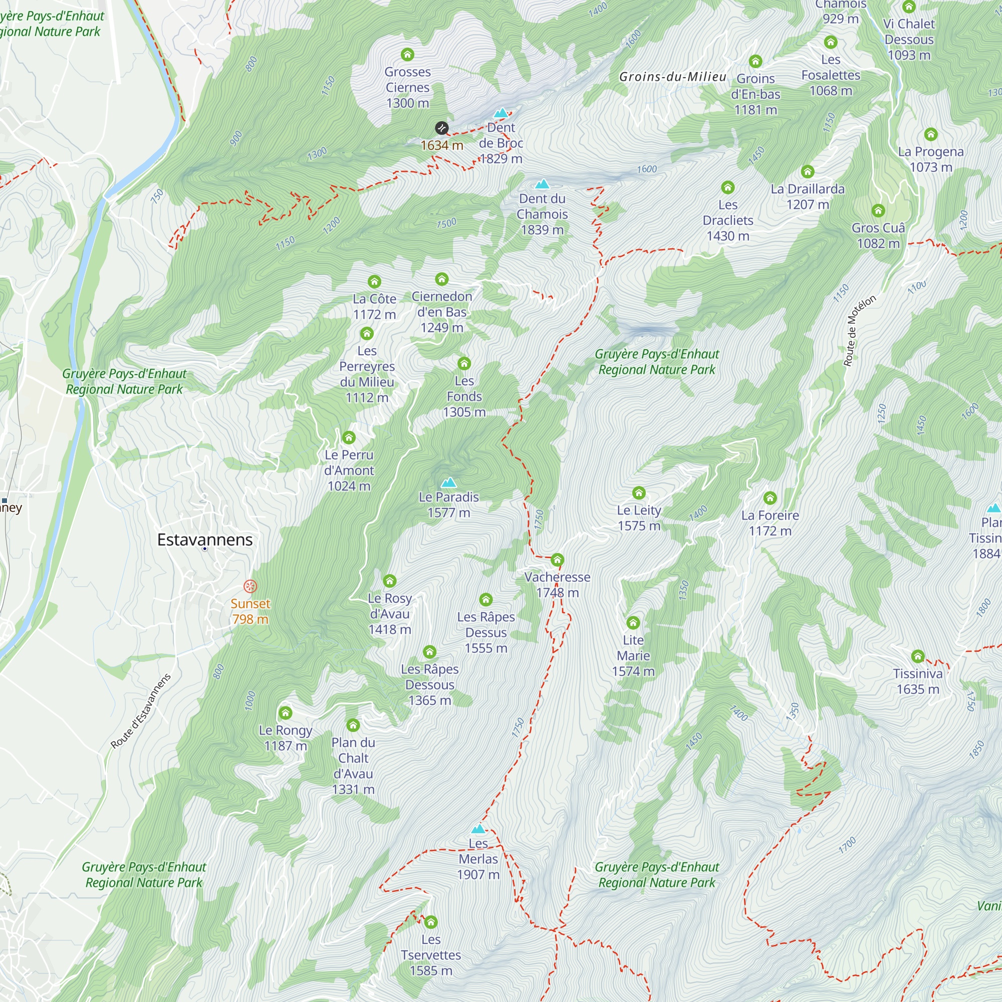 Le Paradis map