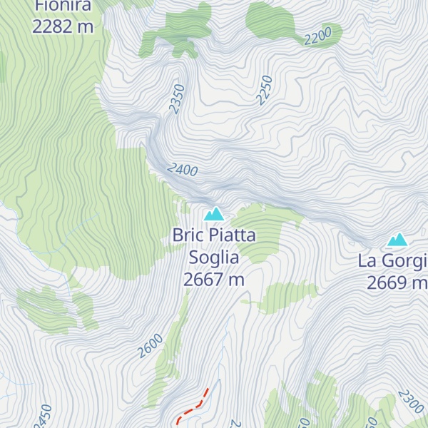 Map of Bric Piatta Soglia