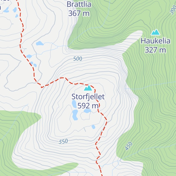 Map of Storfjellet