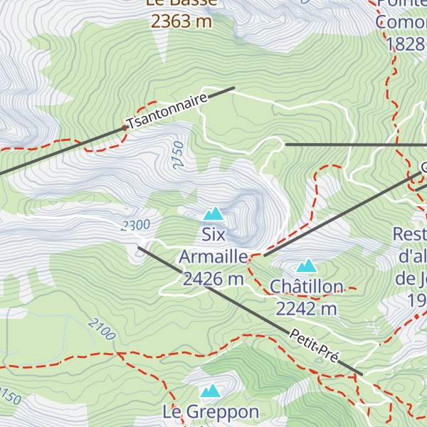 Map of Six Armaille