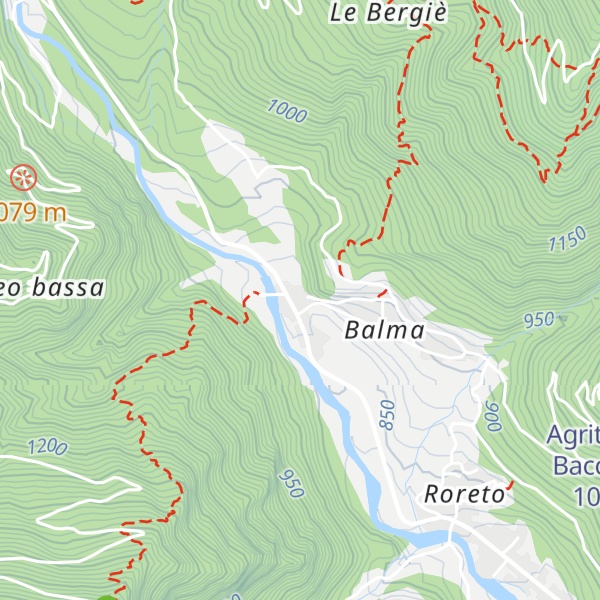Map of Hotel Lion. Roure (TO)