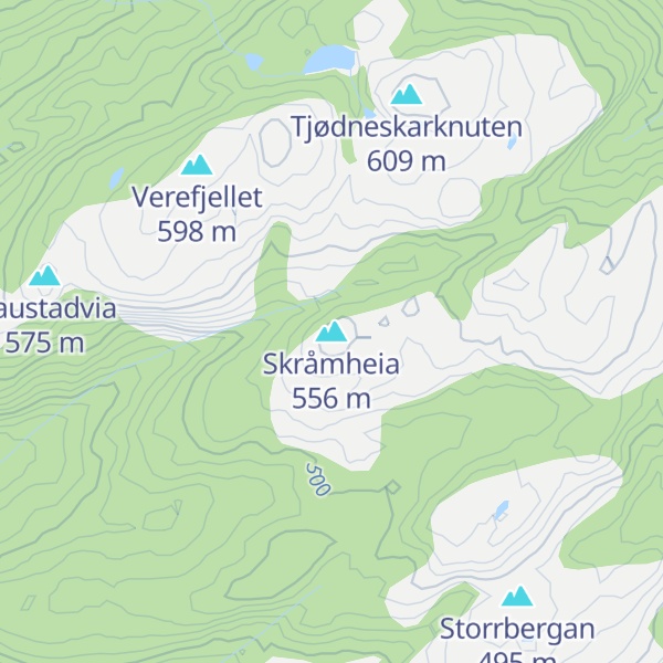 Map of Skråmheia