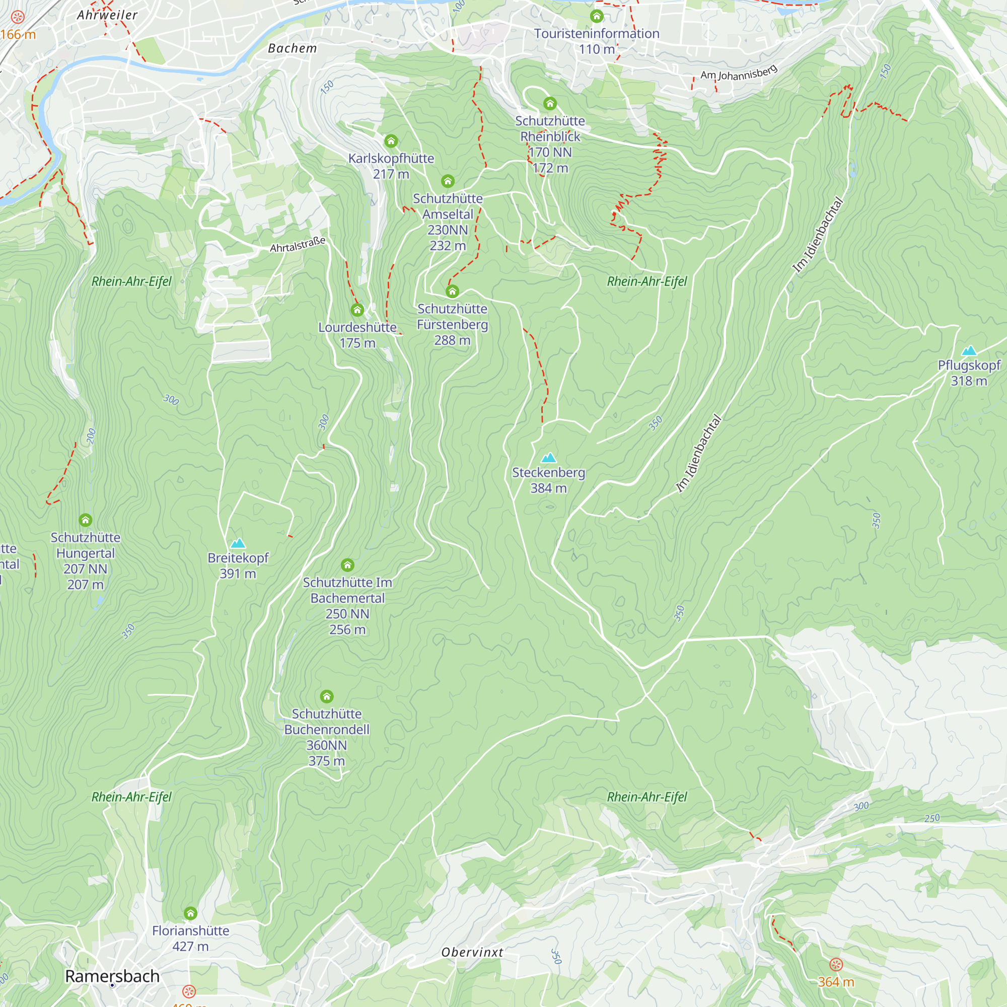 Bürgermeister Bloser Hütte map