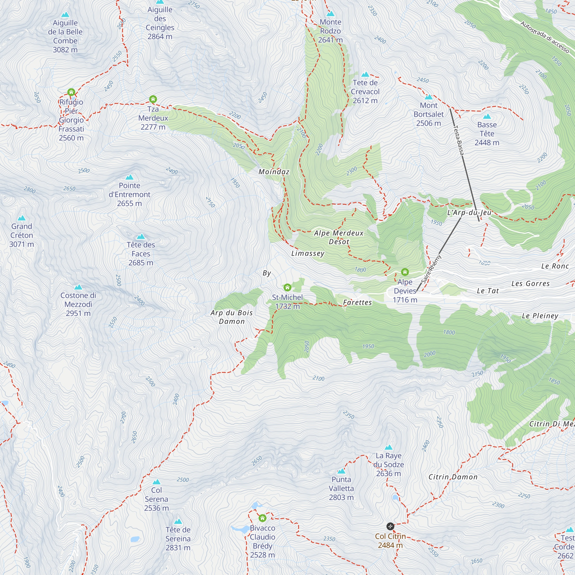 St-Michel map