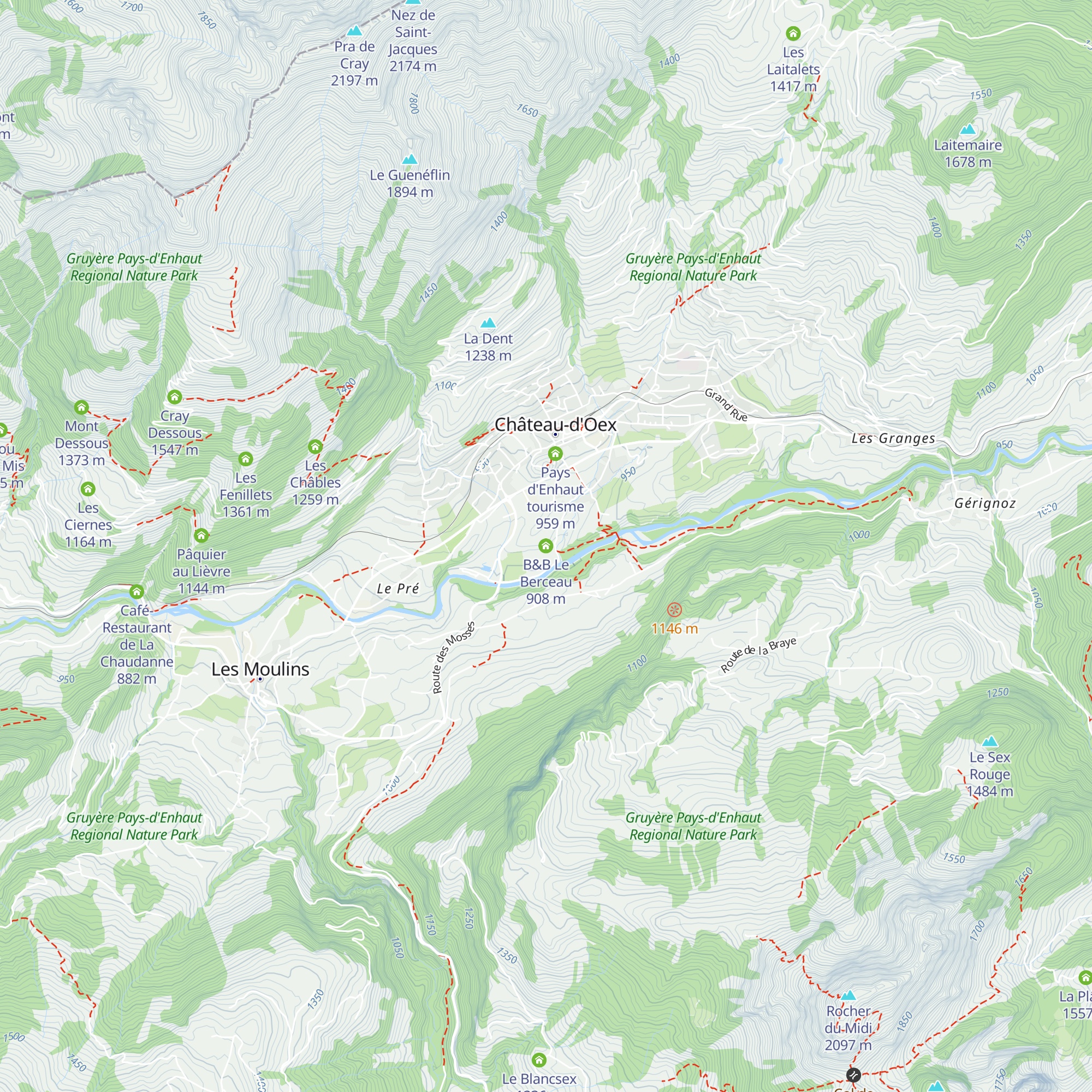 B&B Le Berceau map