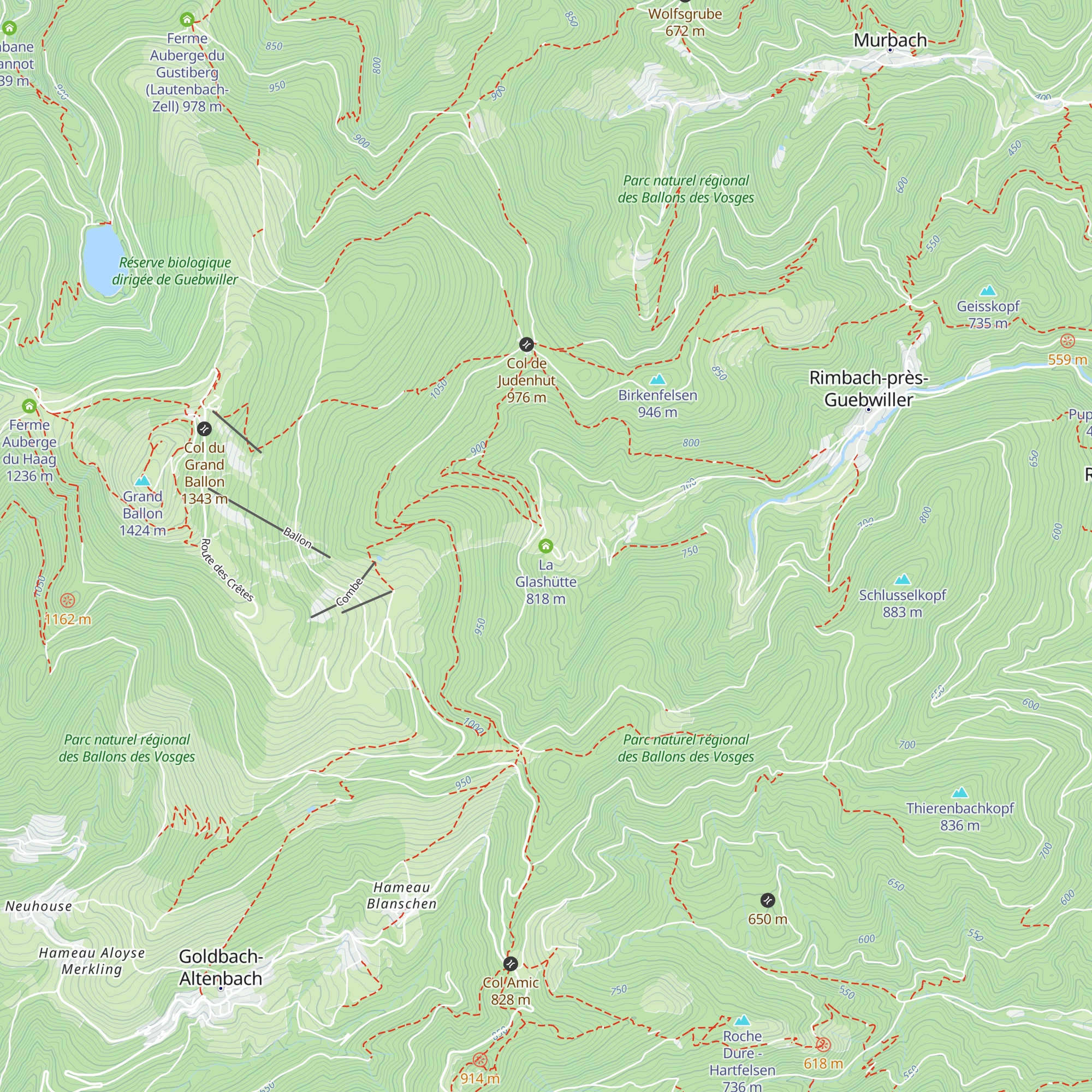 La Glashütte map