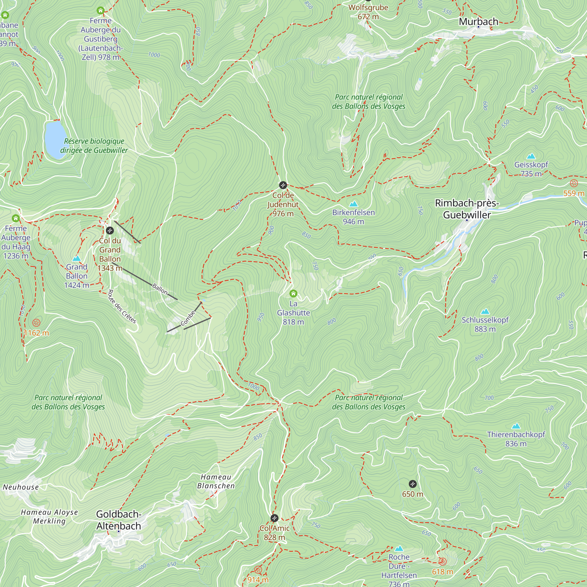 La Glashütte map