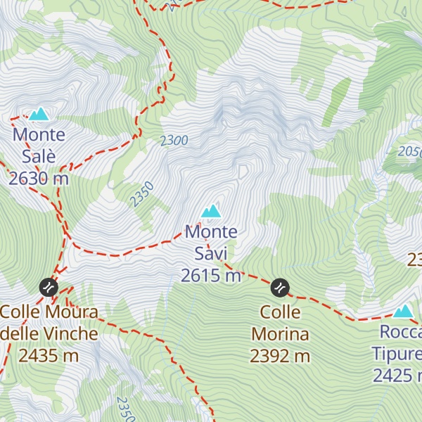 Map of Monte Savi