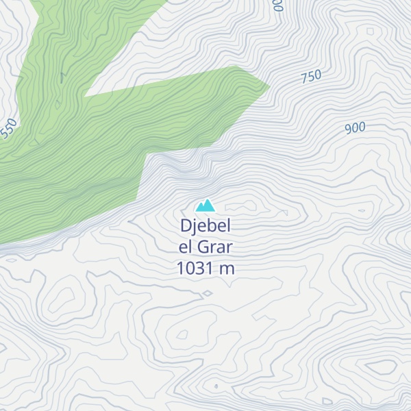 Map of Djebel el Grar