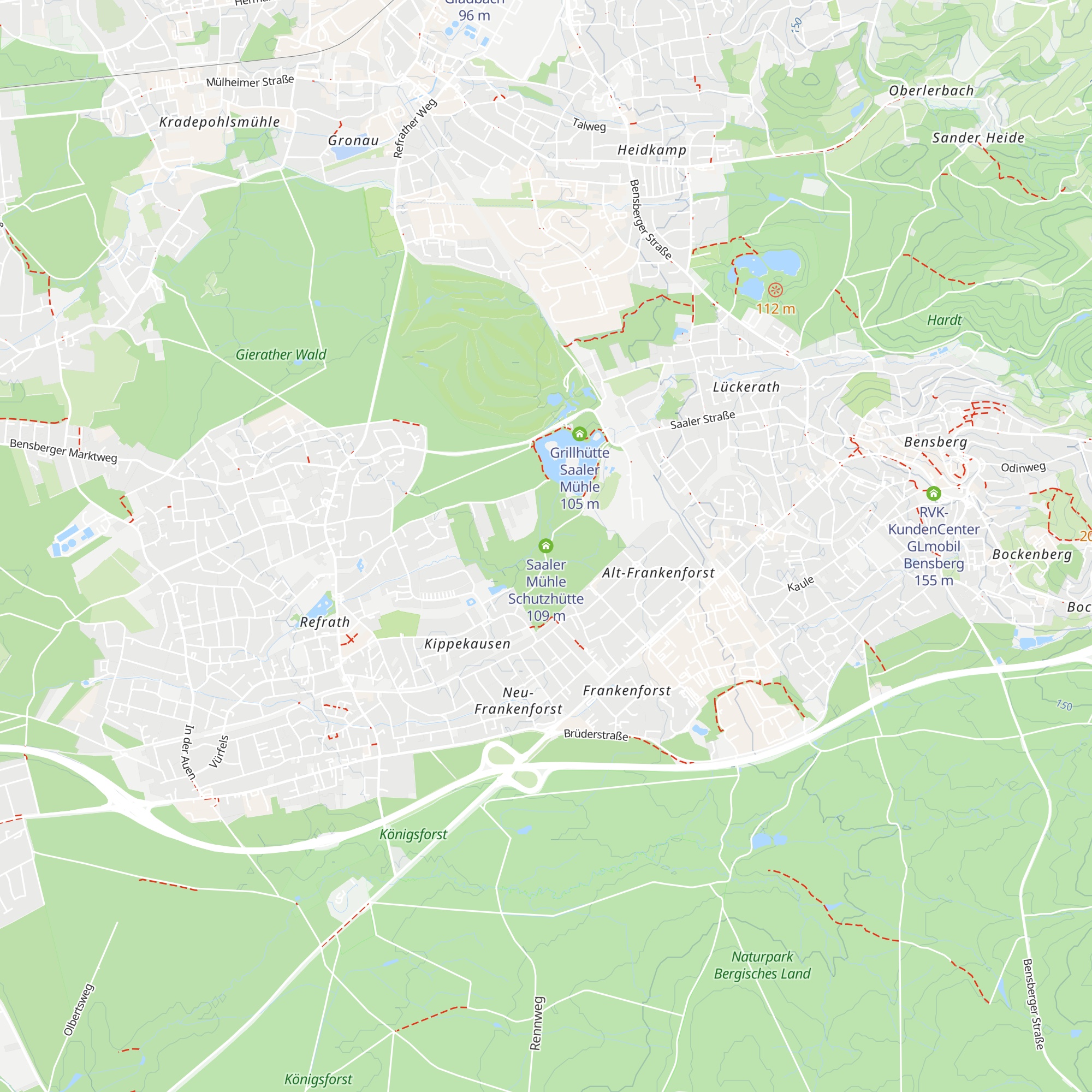 Saaler Mühle Schutzhütte map