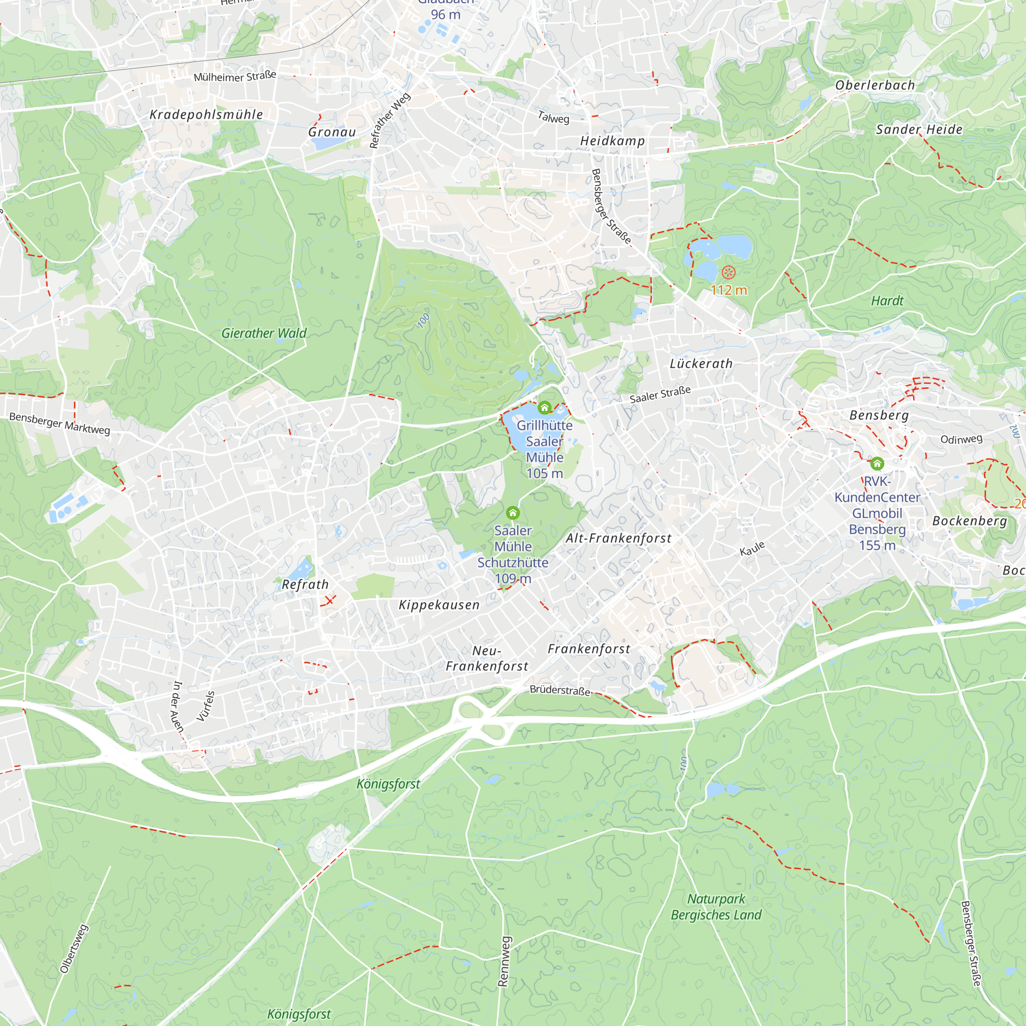 Saaler Mühle Schutzhütte map