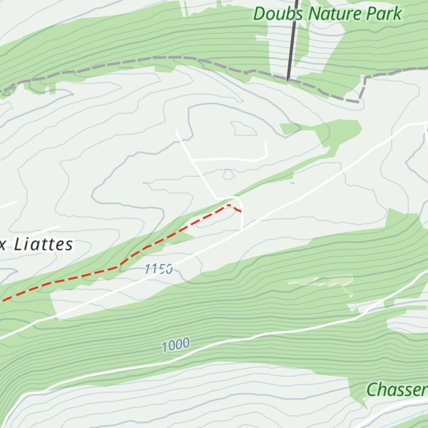 Map of Les Prés de la Montagne