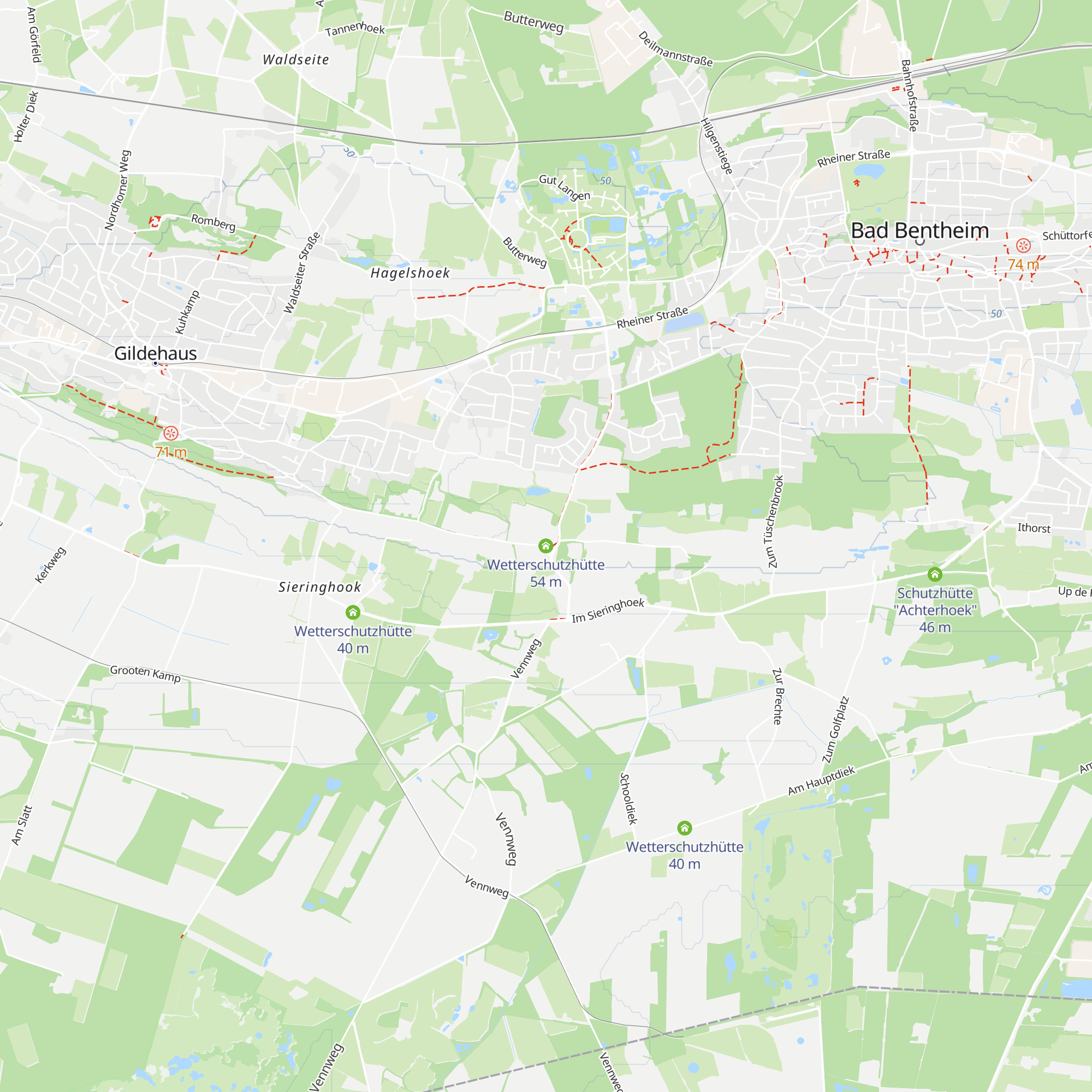 Wetterschutzhütte map